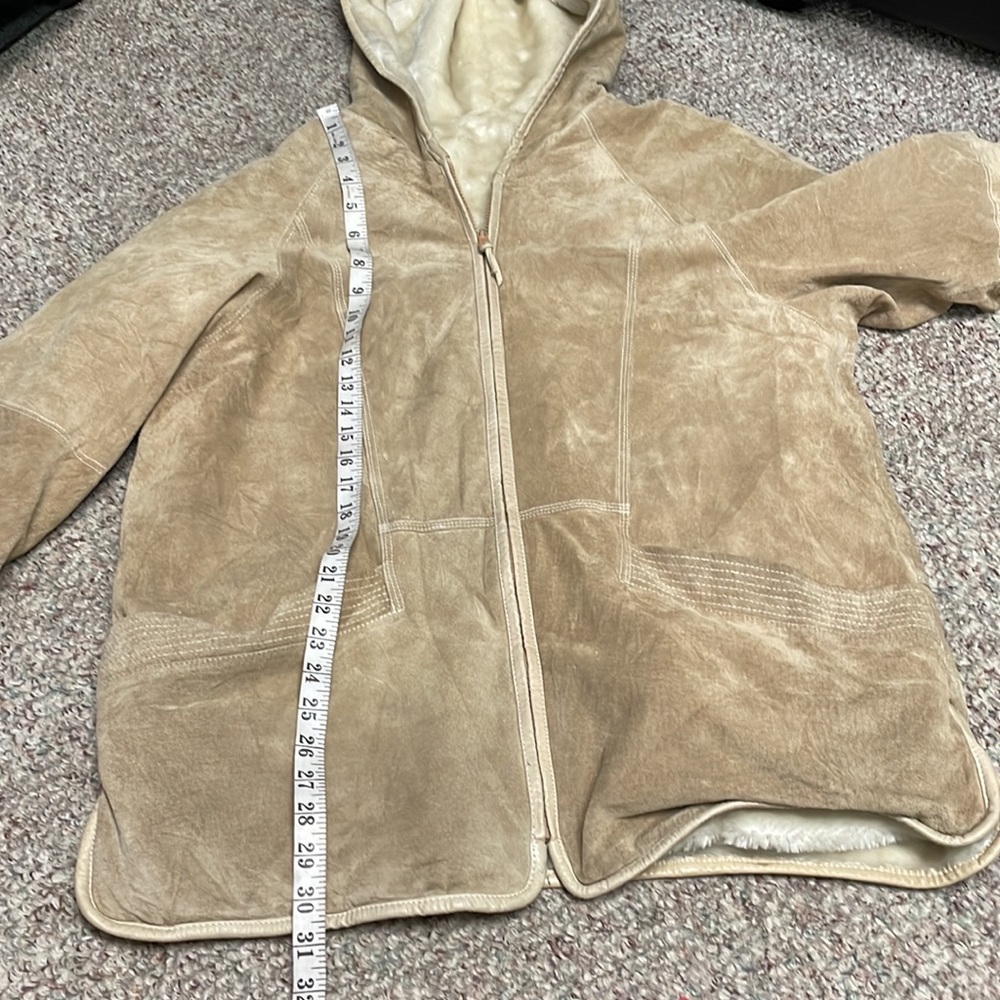 Men's Tan Hooded Jacket - Picture 6 of 11